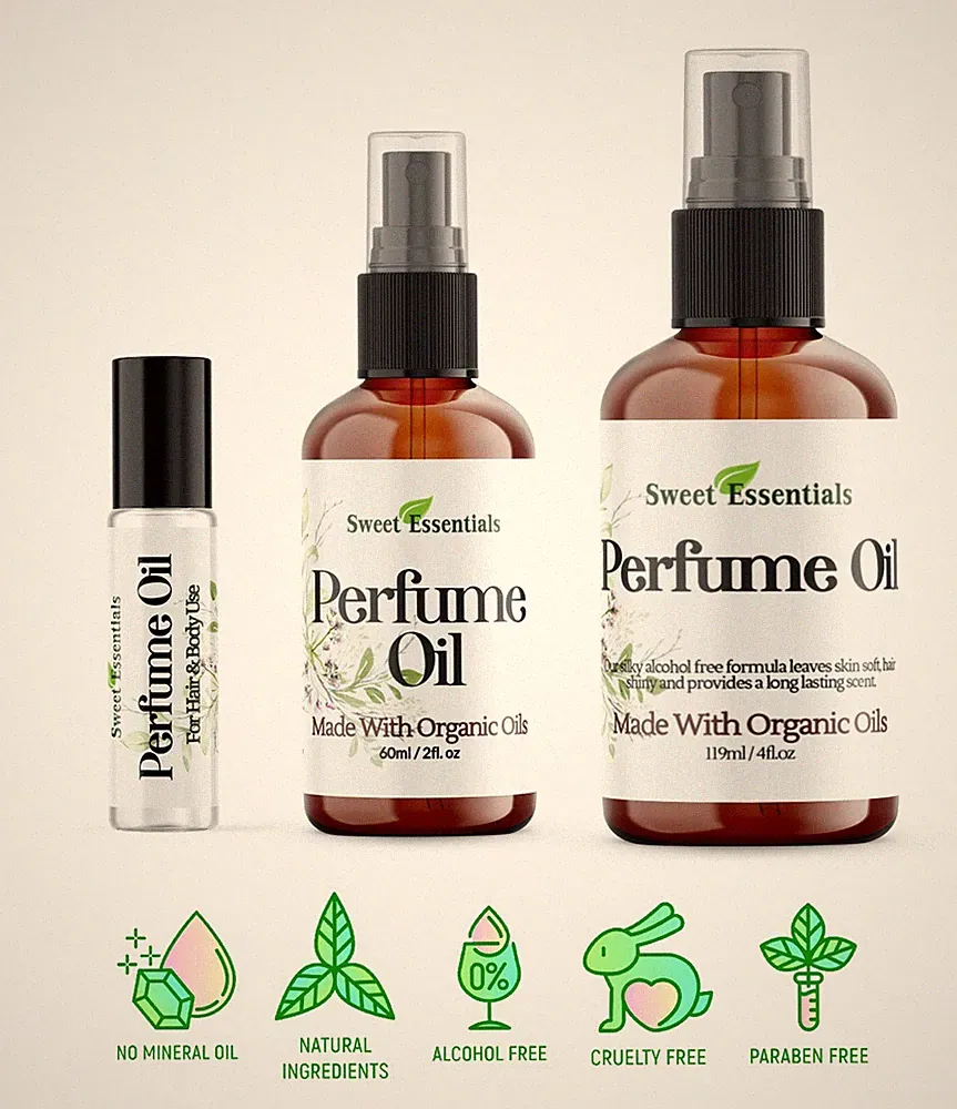 Almond Cherry Crème | Perfume / Body Oil | Made W/ Organic Oils | Alcohol Free