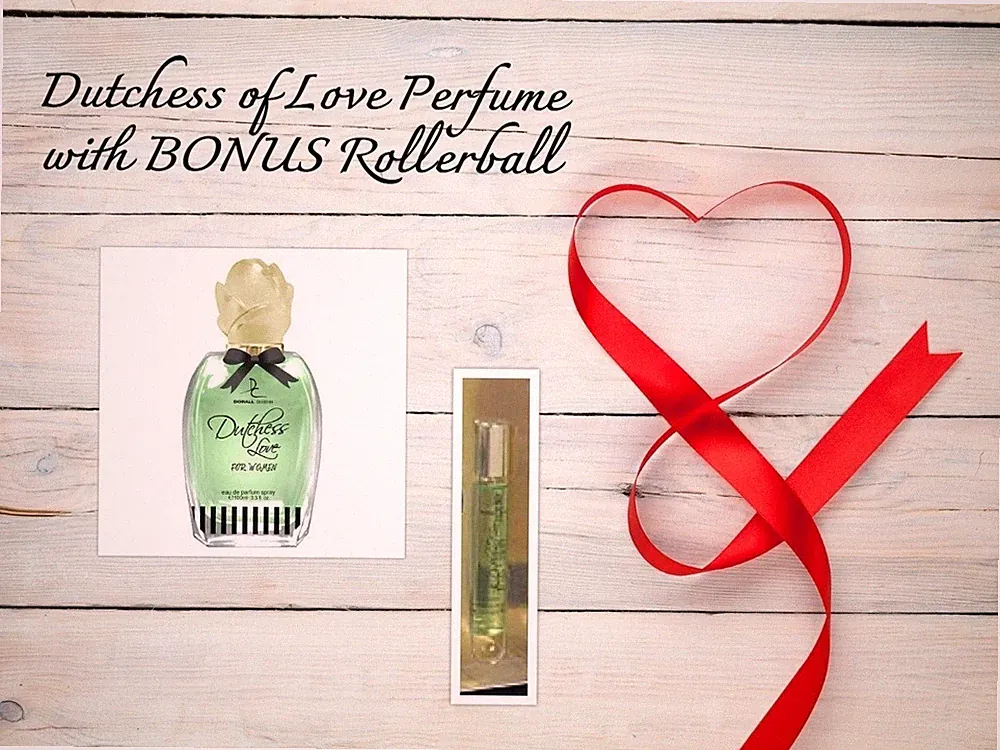 DUTCHESS LOVE designer 3.4 oz EDP perfume spray with BONUS Rollerball UNBOXED