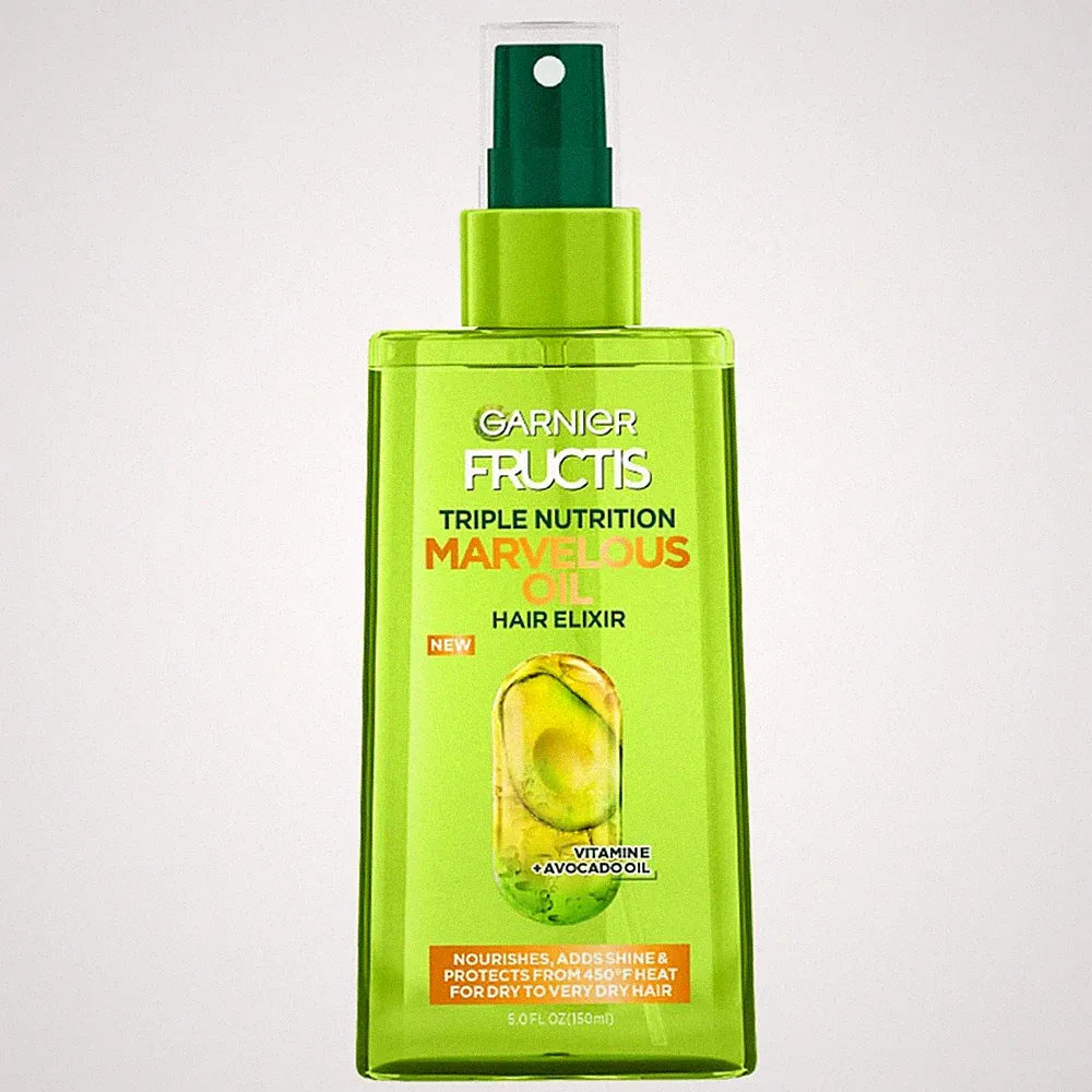 Garnier Fructis Triple Nutrition Marvelous Oil Hair Elixir, 5.0 Fl Oz, 1 Count (