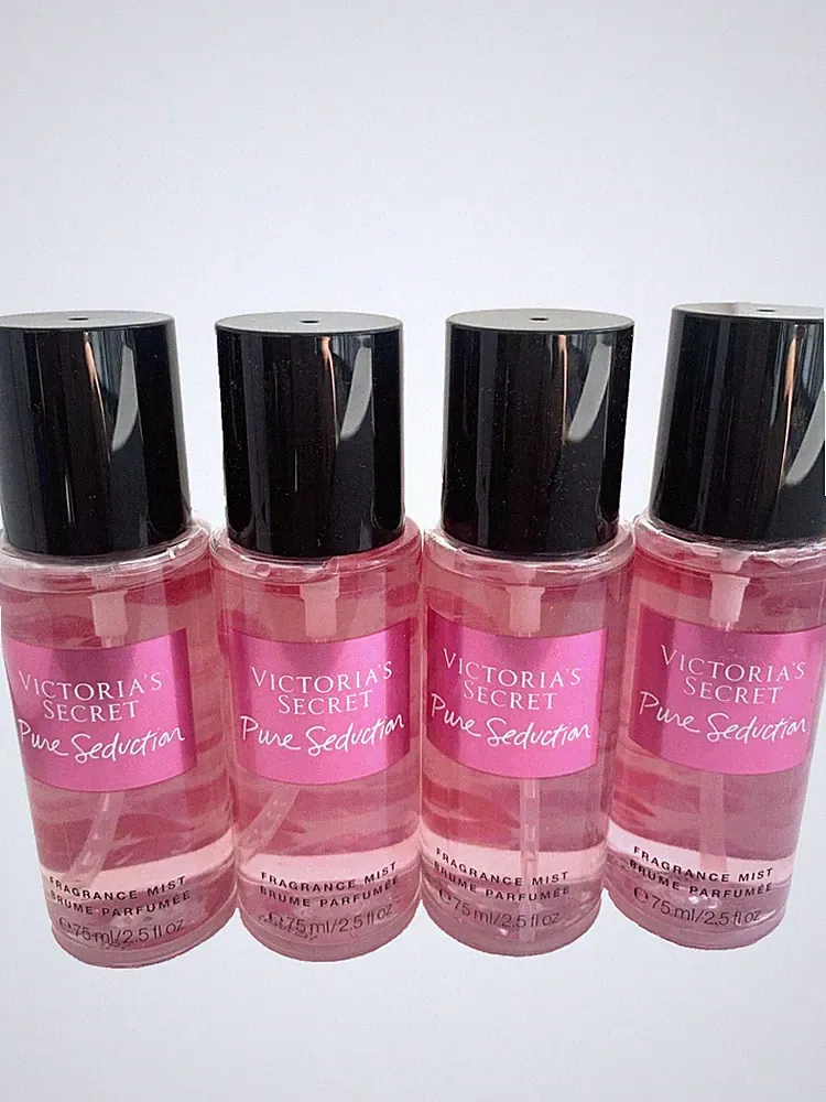 NEW Victoria's Secret Body Fragrance Mini Mist Pure Seduction TSA Travel 4PC Set
