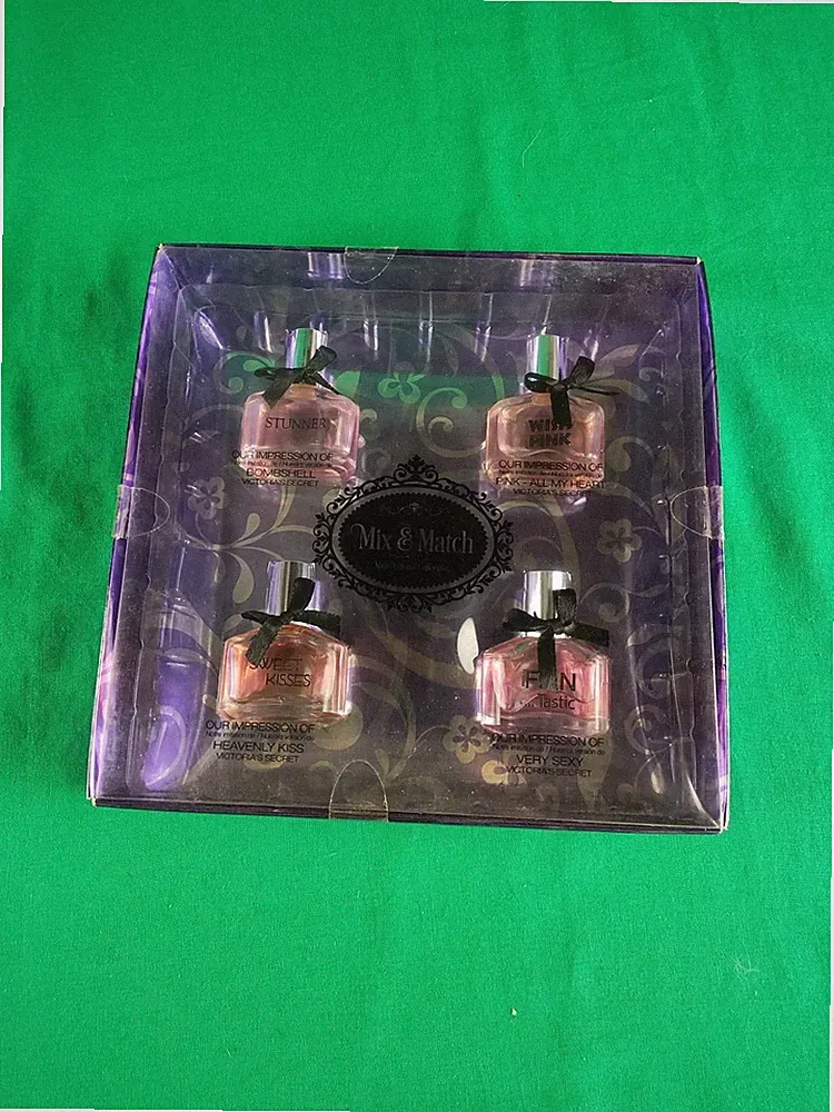 Preferred Fragrance Collection 4 Mini Sweet. Kisses Stunner Wish Pink Fun Tastic