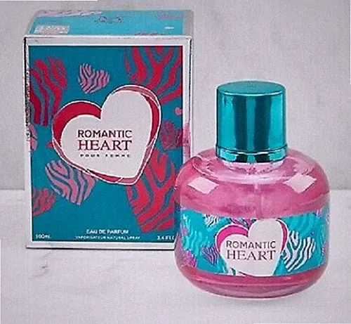 ROMANTIC HEART Women's Designer 3.4 oz EDP Perfume by MCH Beauty Fragrances