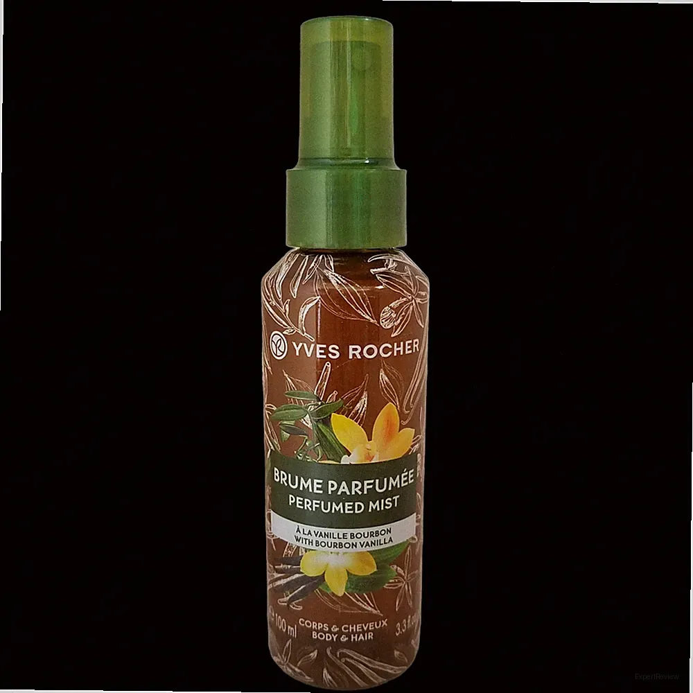 Yves Rocher BOURBON VANILLA Hair & Body Perfumed Mist Spray Women 3.3 fl oz NOS